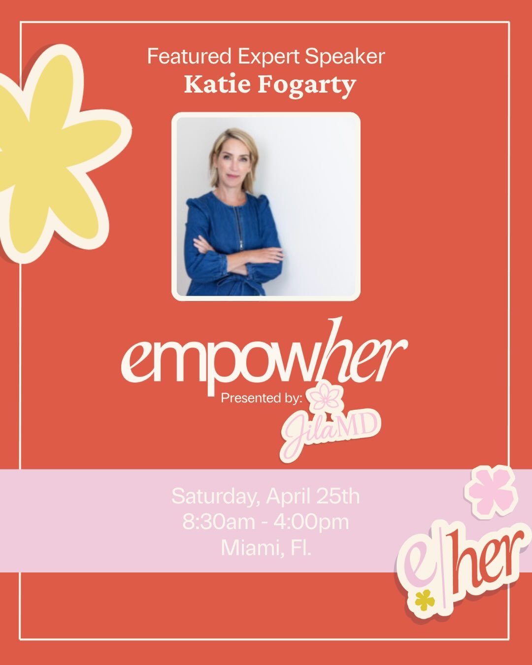 Come join me at EmpowHER Miami 2026. 🌺

I&rsquo;d love to see you there &mdash; a full-day women&rsquo;s health summit built by @drjilasenemar to educate, elevate &amp; empower. 💫

✨ Expert talks on menopause &amp; longevity 

🧠 Brain, metabolic &