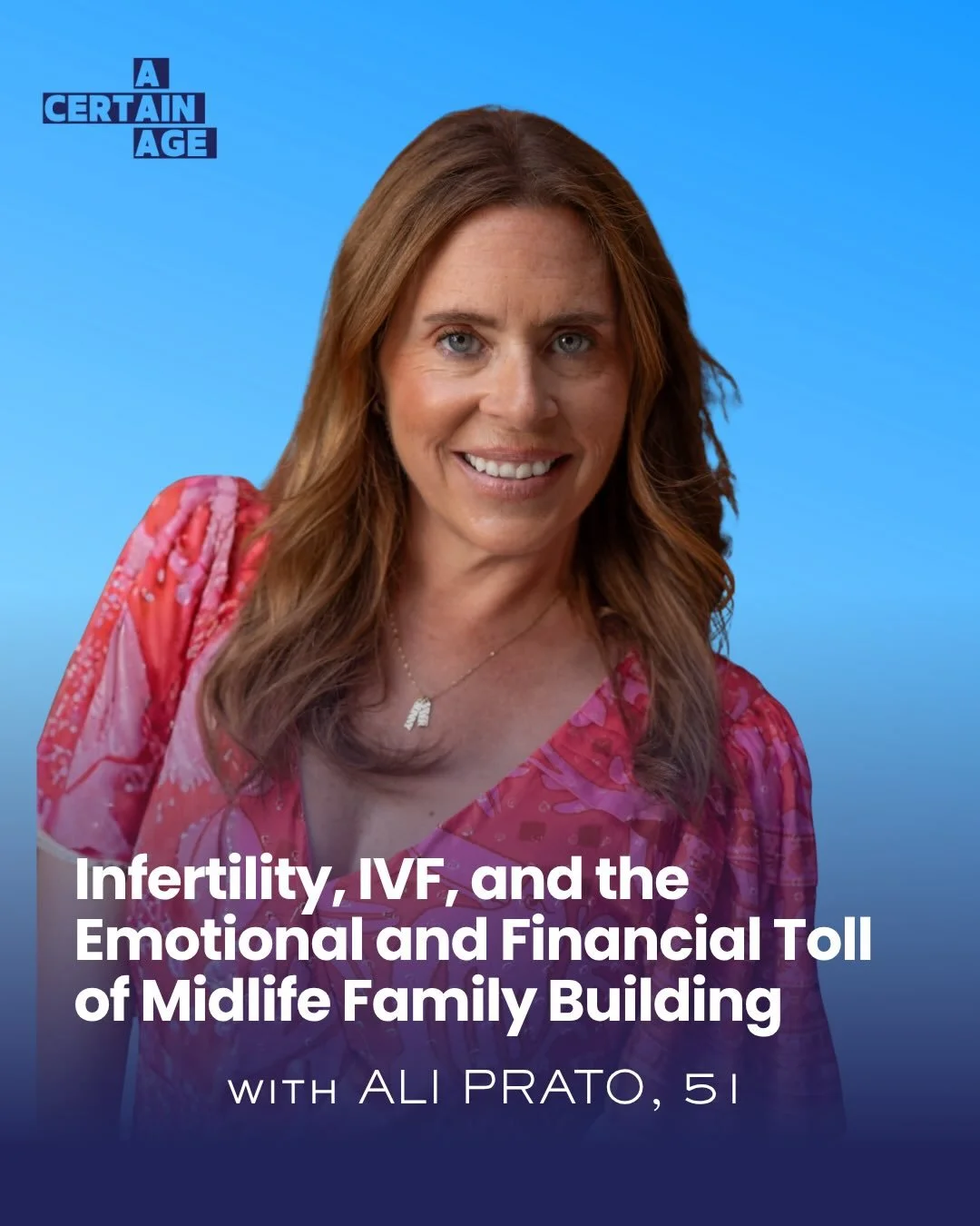 NEW EPISODE 🎙️

The longing for another child can consume you&mdash;even when you already have one you love fiercely. 

Infertility can strain your marriage, drain your bank account, and follow you straight through midlife.

This week on @acertainag