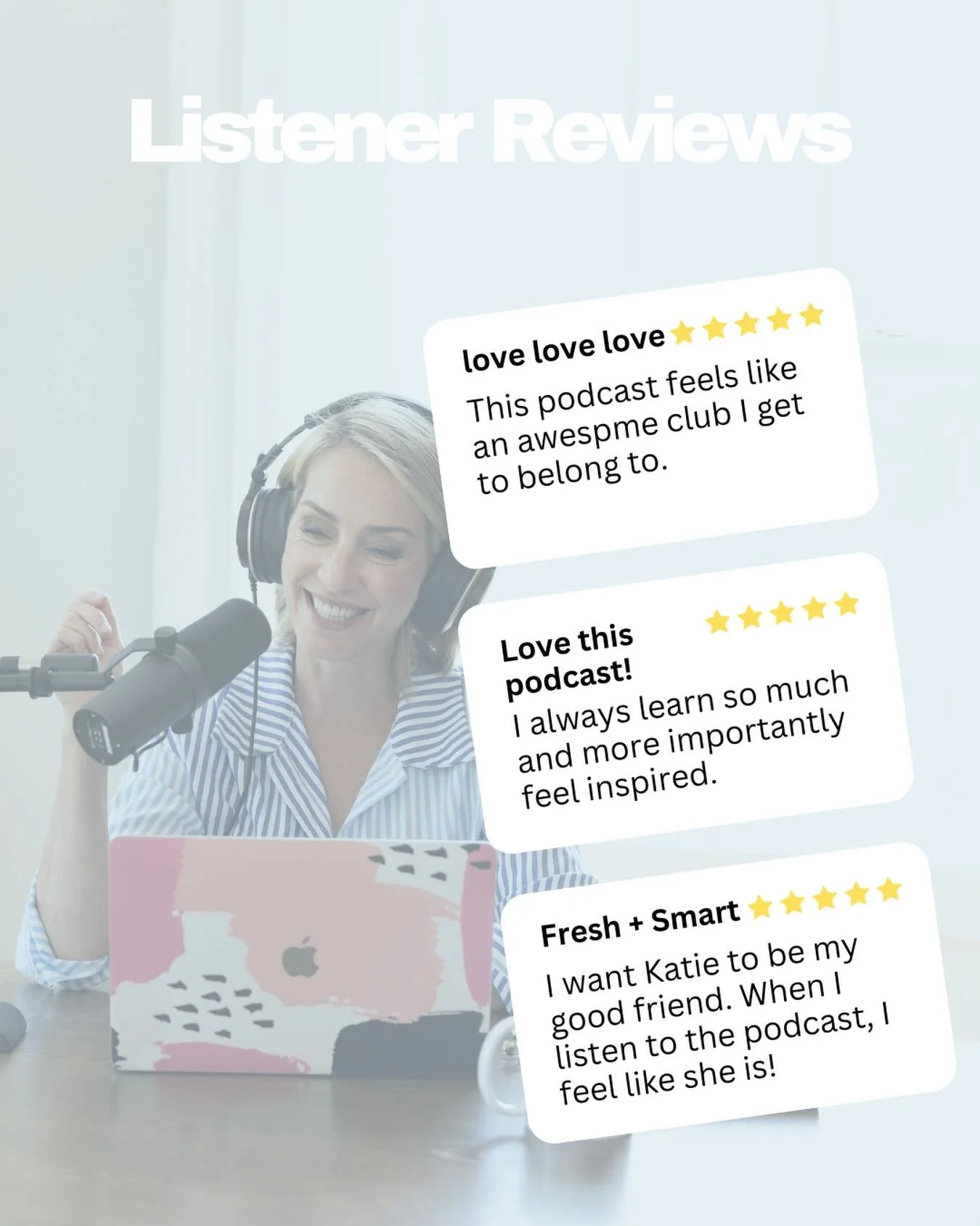 239 of you have taken time to write an Apple Podcast review. 

Thank you! 🩷