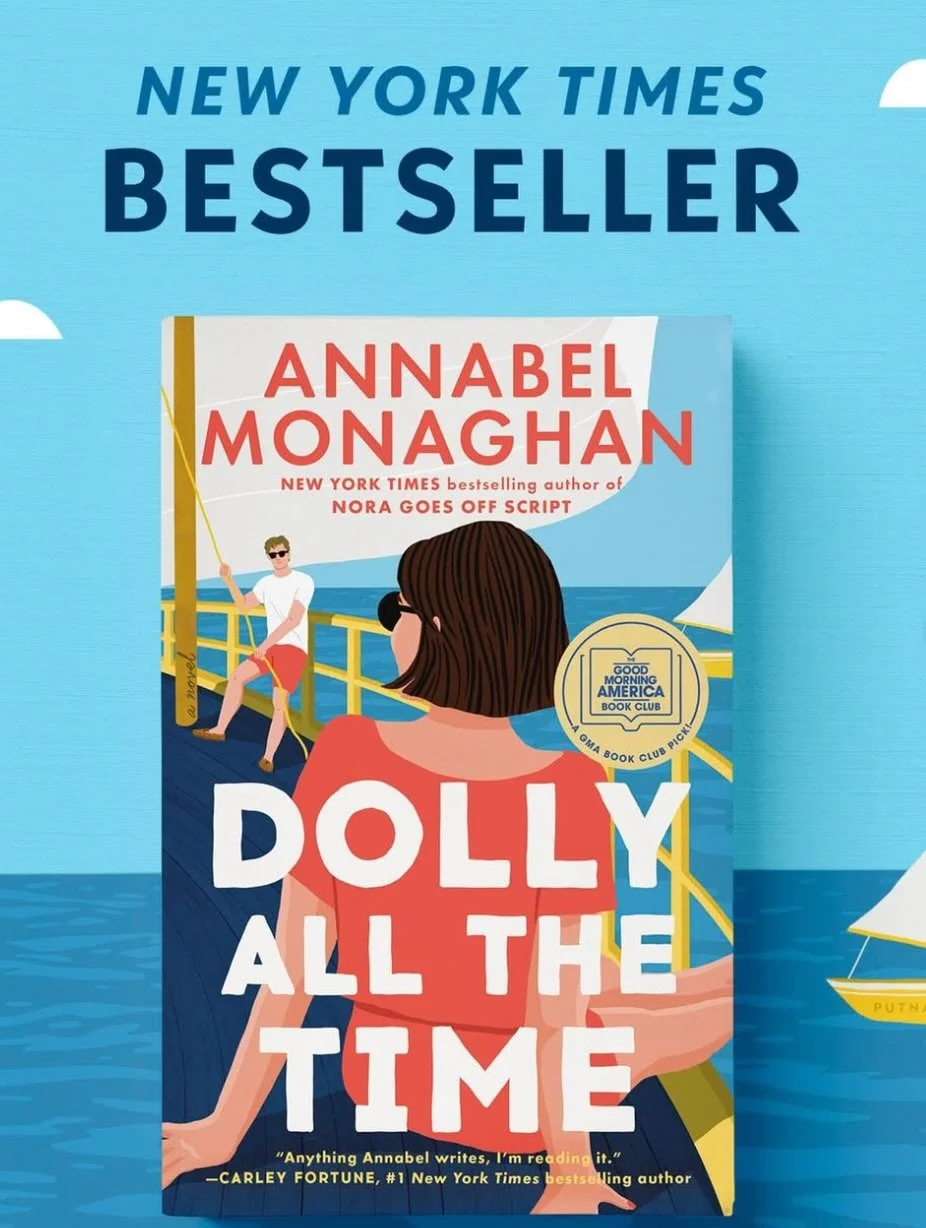 Congrats to @annabelmonaghan on her newest NYT-bestseller DOLLY ALL THE TIME. 🎉 

Annabel is a 2x @acertainagepod guest. 

But our backstory is that I first met Annabel through our mutual friend Eileen. 

Eileen is also a beautiful, talented writer 