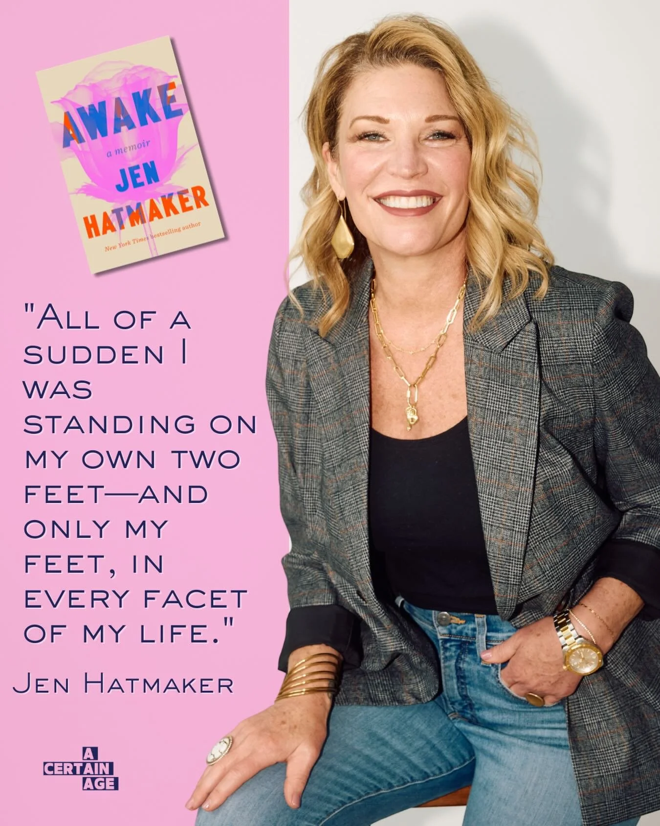 If you&rsquo;ve ever had the ground shift beneath you, this week&rsquo;s episode of @acertainagepod is for you. 

Jen Hatmaker, NYT bestselling author of &ldquo;Awake,&rdquo; joins me to talk about what happens when life forces a total reckoning&mdas