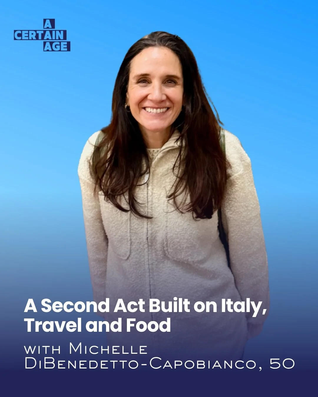 NEW EPISODE 🎙️

Ever fantasize about quitting your 9-to-5 to move to Italy? 

Michelle DiBenedetto-Capobianco built something better&mdash;a life split between two places she loves. 

The corporate lawyer turned travel and culinary entrepreneur divi