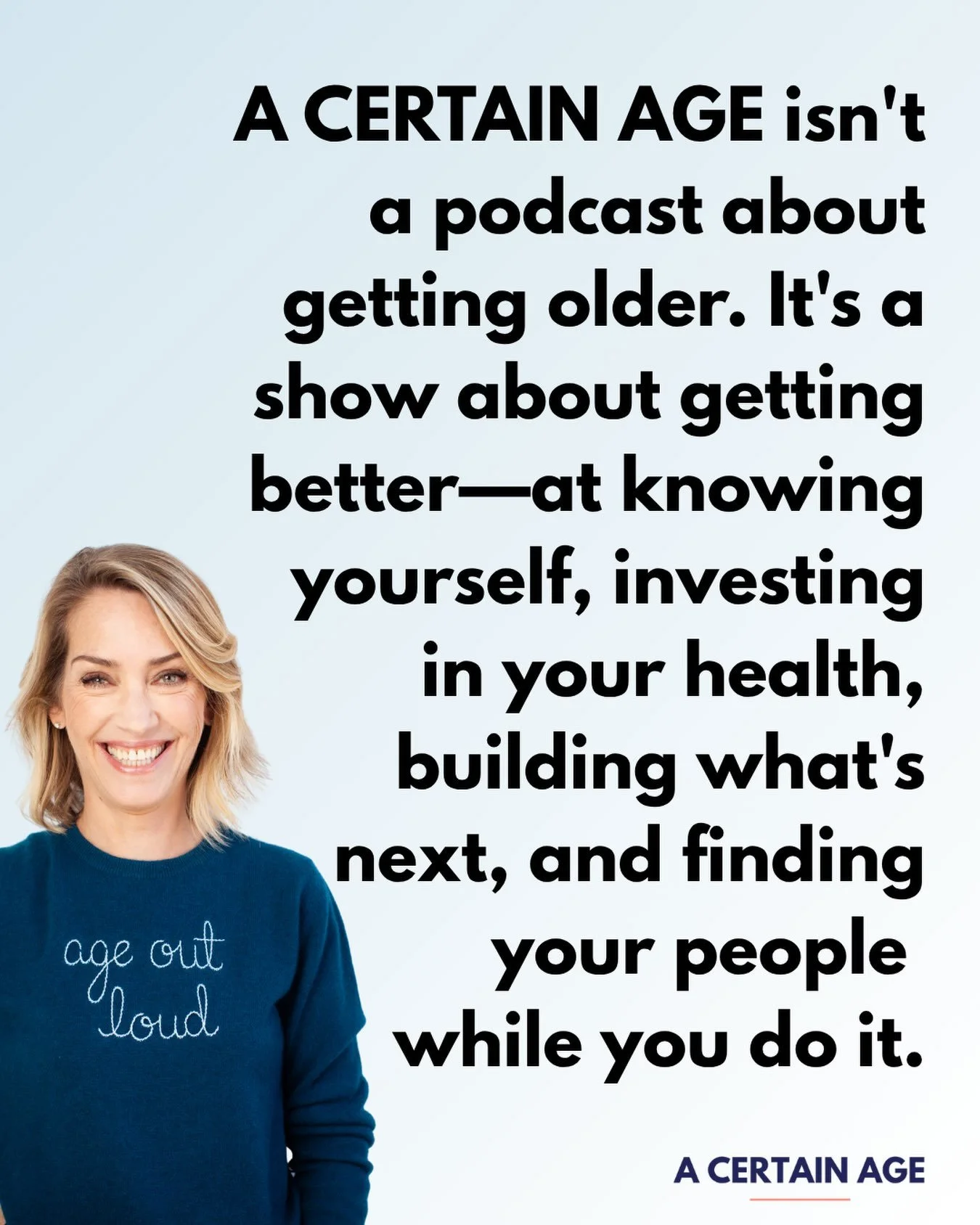 A Certain Age is six next week! 

I&rsquo;ve been thinking a lot about why I created this show, how it&rsquo;s evolved over the years and why I keep making it week in and week out. 

Six years in and we are just getting started! 🎙️