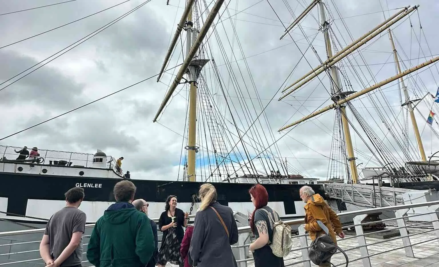 The SS Explorer volunteer team visit The Tall Ship Glenlee