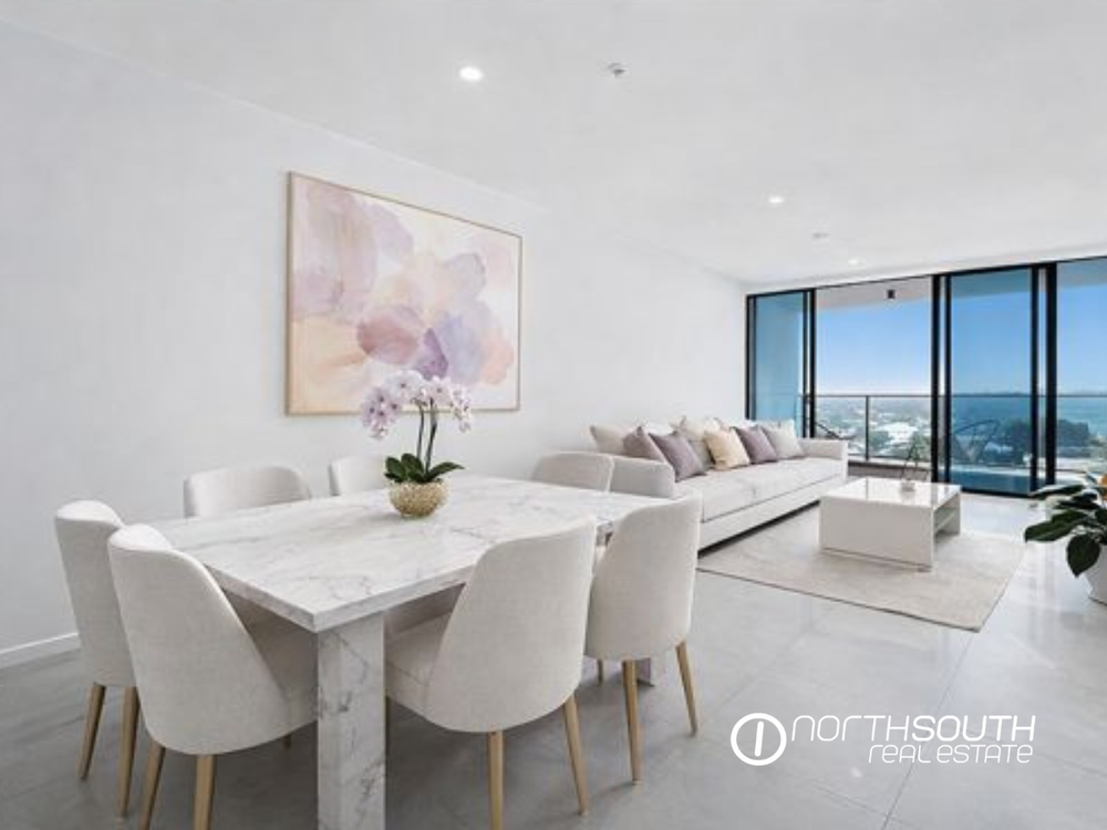 Open plan living area in a WaterPoint Residences featuring Gold Coast properties for sale