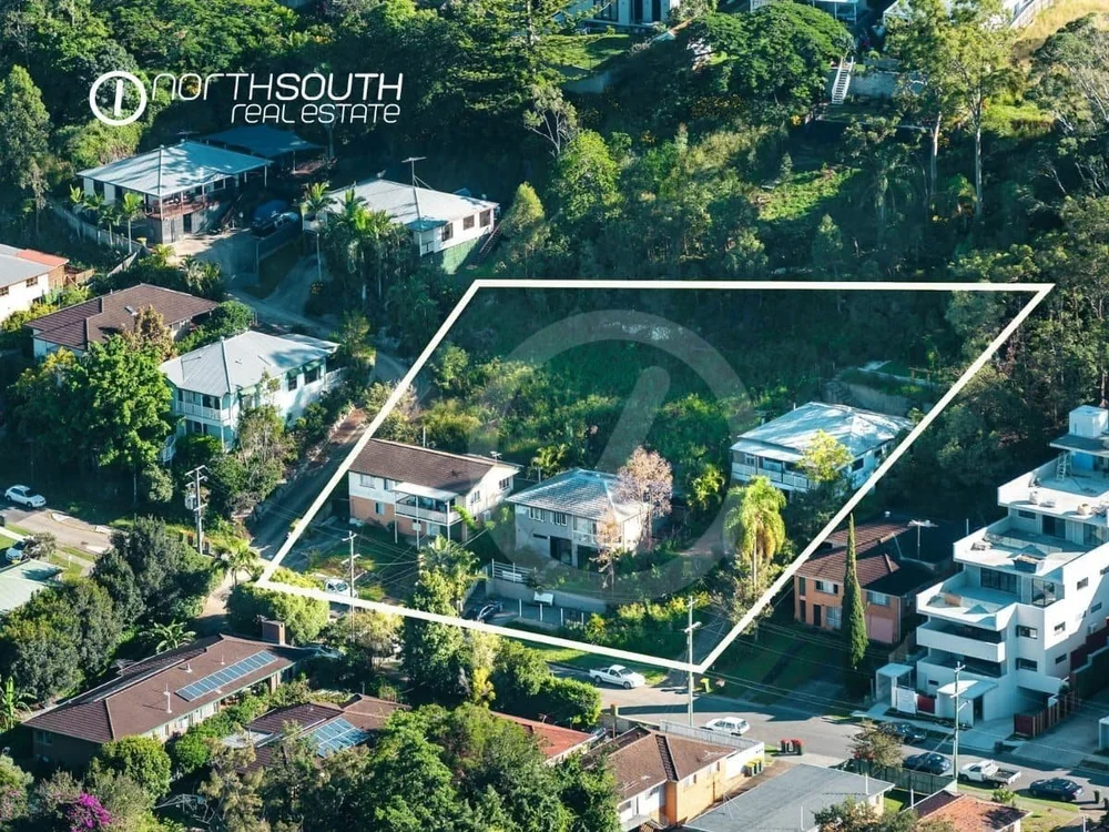 Side view of Greenslopes development site with three titles featured in properties for sale near Brisbane CBD