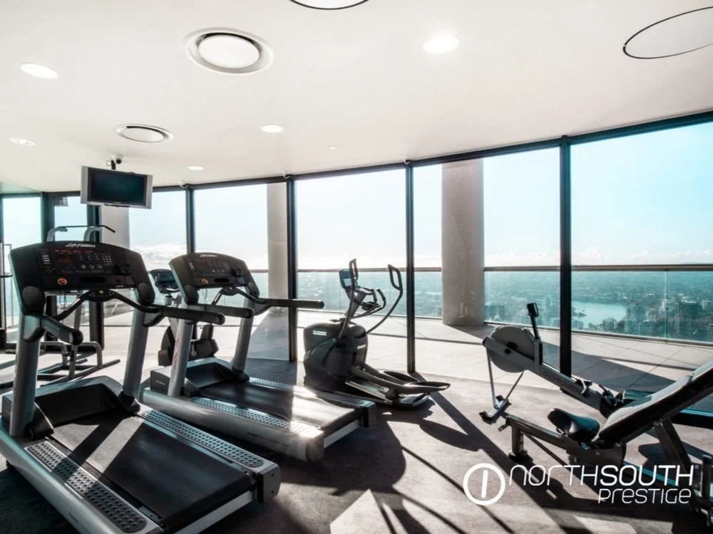 Gym facilities in Riparian Plaza luxury Brisbane apartment included in properties for sale