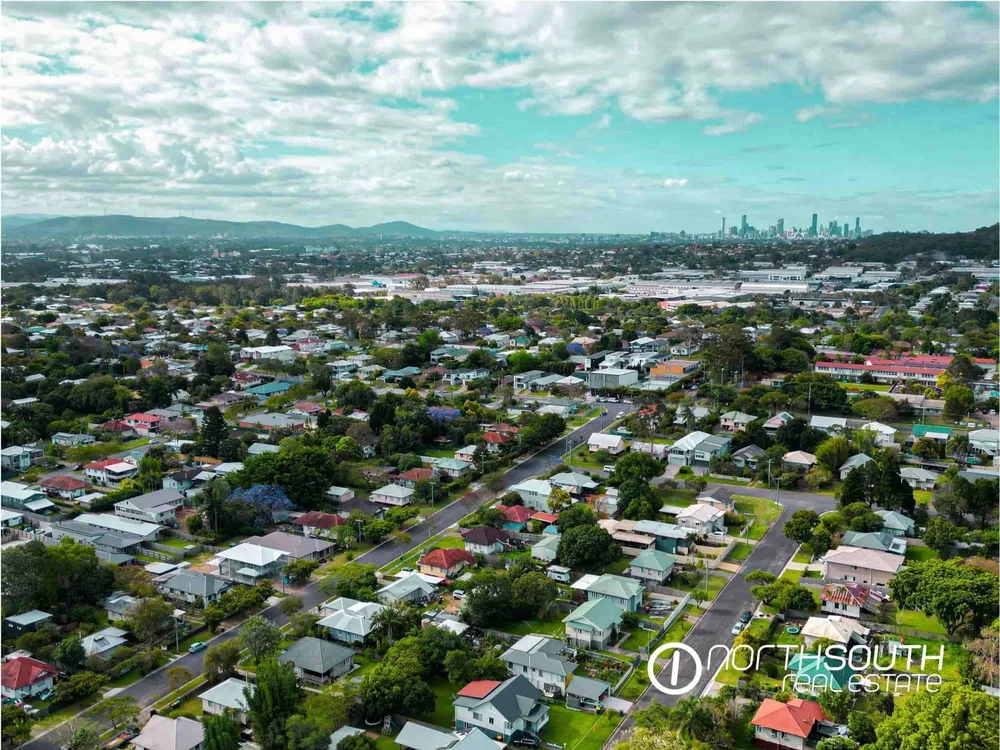 Aerial view of Salisbury suburb and location of development site with potential for childcare or subdivision featured in properties for sale