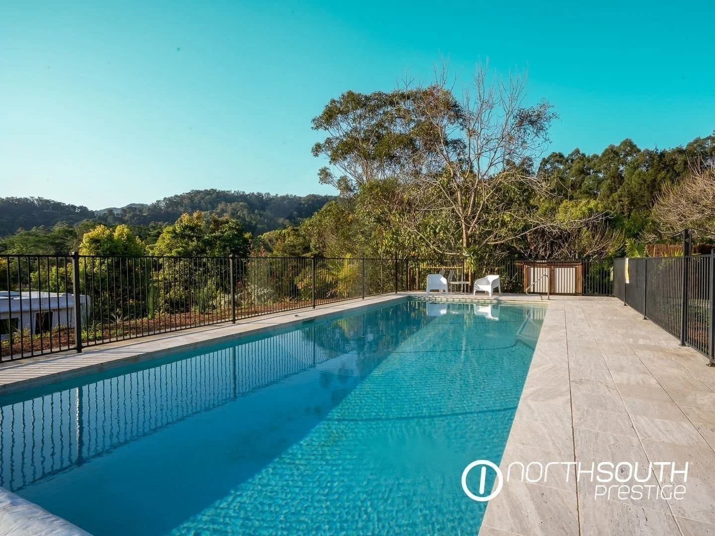 Magnesium pool at properties for sale northern nsw nobbys creek 100 acres, perfect for relaxation.