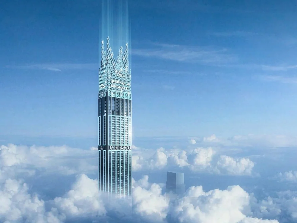 Jacob & Co Residences by Binghatti, the world's tallest residential tower in Business Bay, Dubai