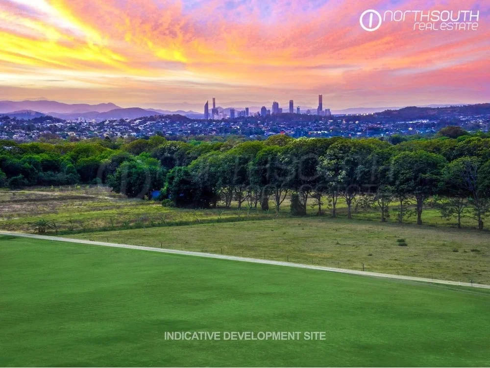 Image of properties for sale Brisbane property development rochedale site boundary and surrounding green space.