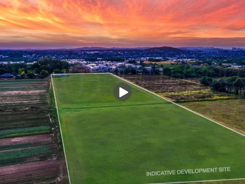 Image of properties for sale Brisbane property development rochedale with potential for 52 residential lots, YouTube video link