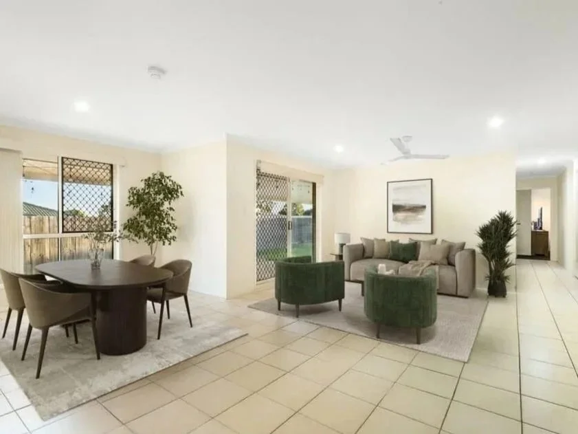 Light filled entry hallway and open living layout inside 13 Turquoise Crescent Griffin showcasing functional design 