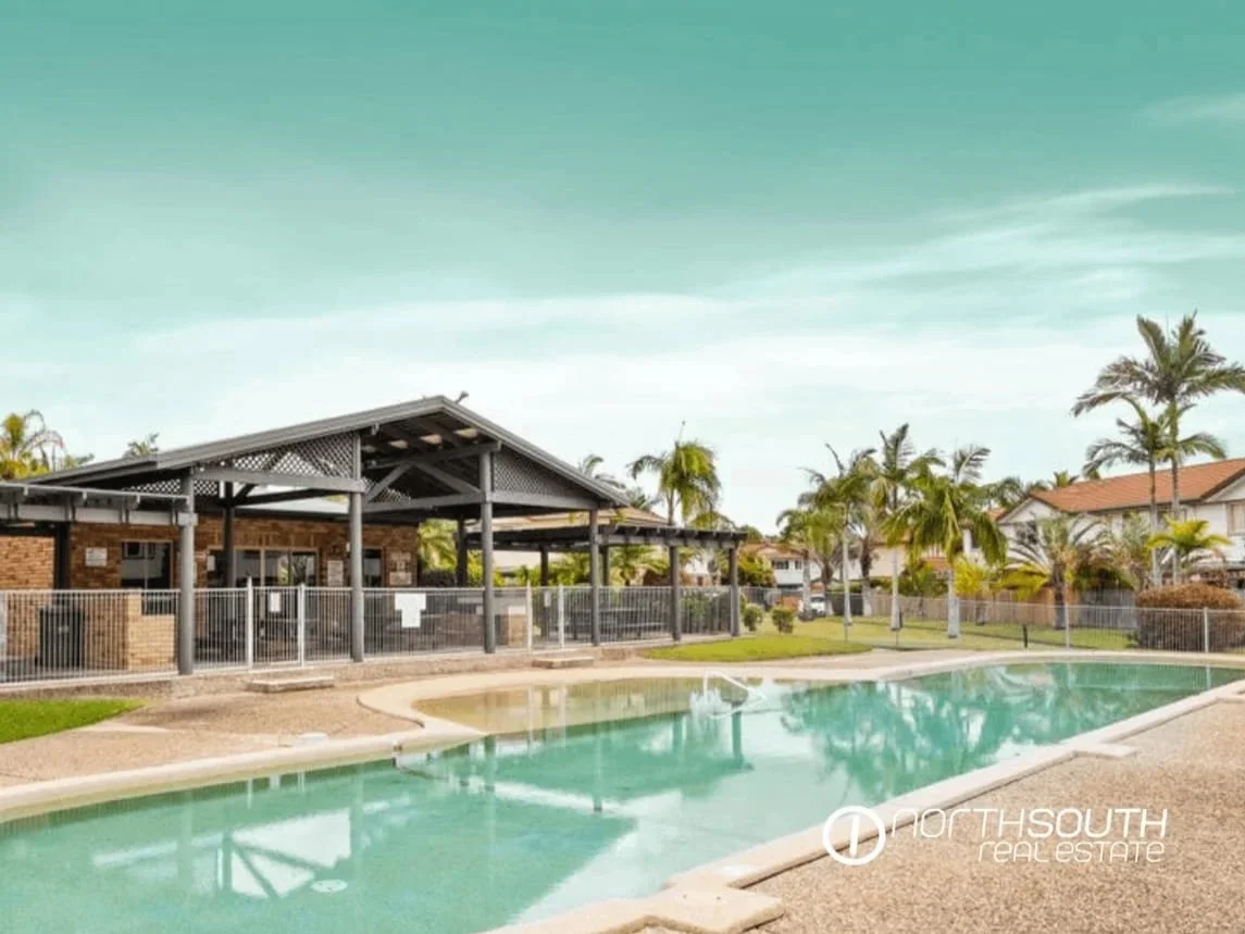 Resort-style swimming pool and outdoor facilities within Thorneside townhouse complex