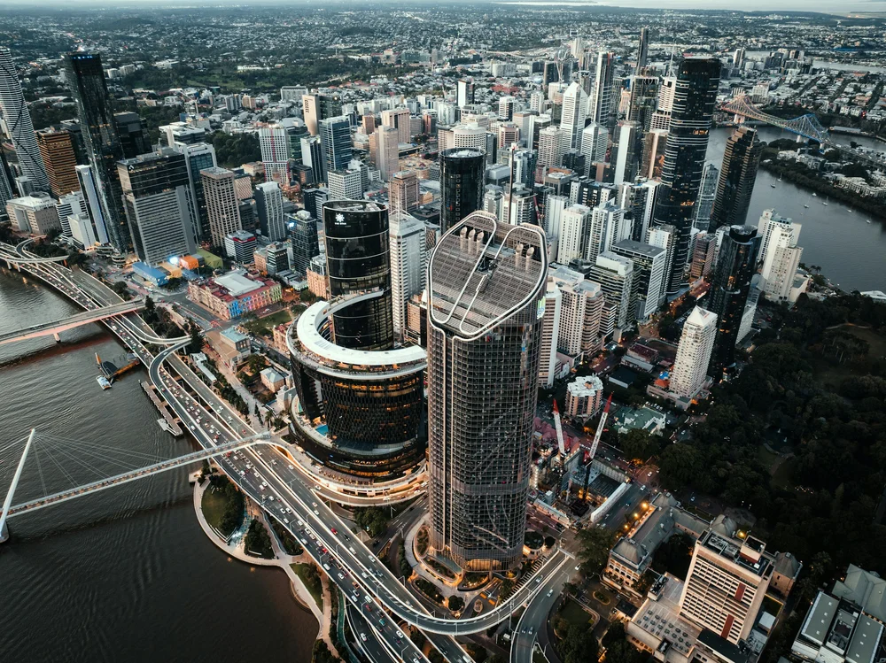Aerial view of South East Queensland housing at the close of 2025.