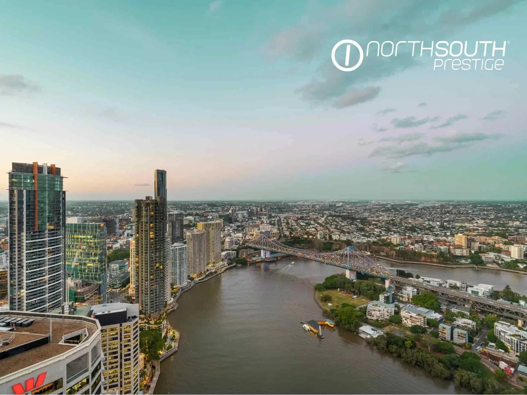 Story Bridge Views from level 52 – Brisbane properties for sale Riparian Plaza apartment 5002 