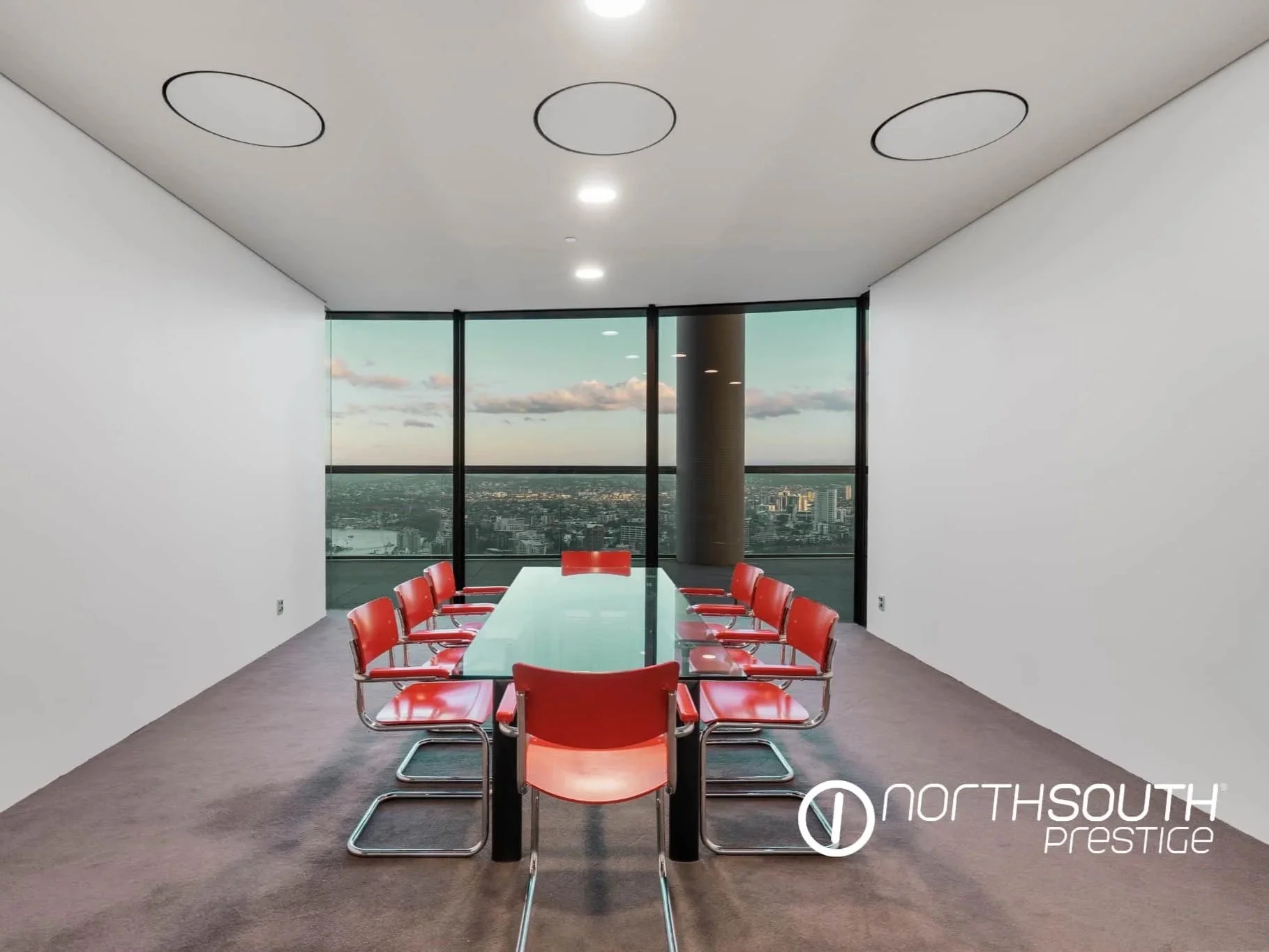 Recreational Facilities Level 39 Boardroom with sunset views – Brisbane properties for sale Riparian Plaza apartment 5002 