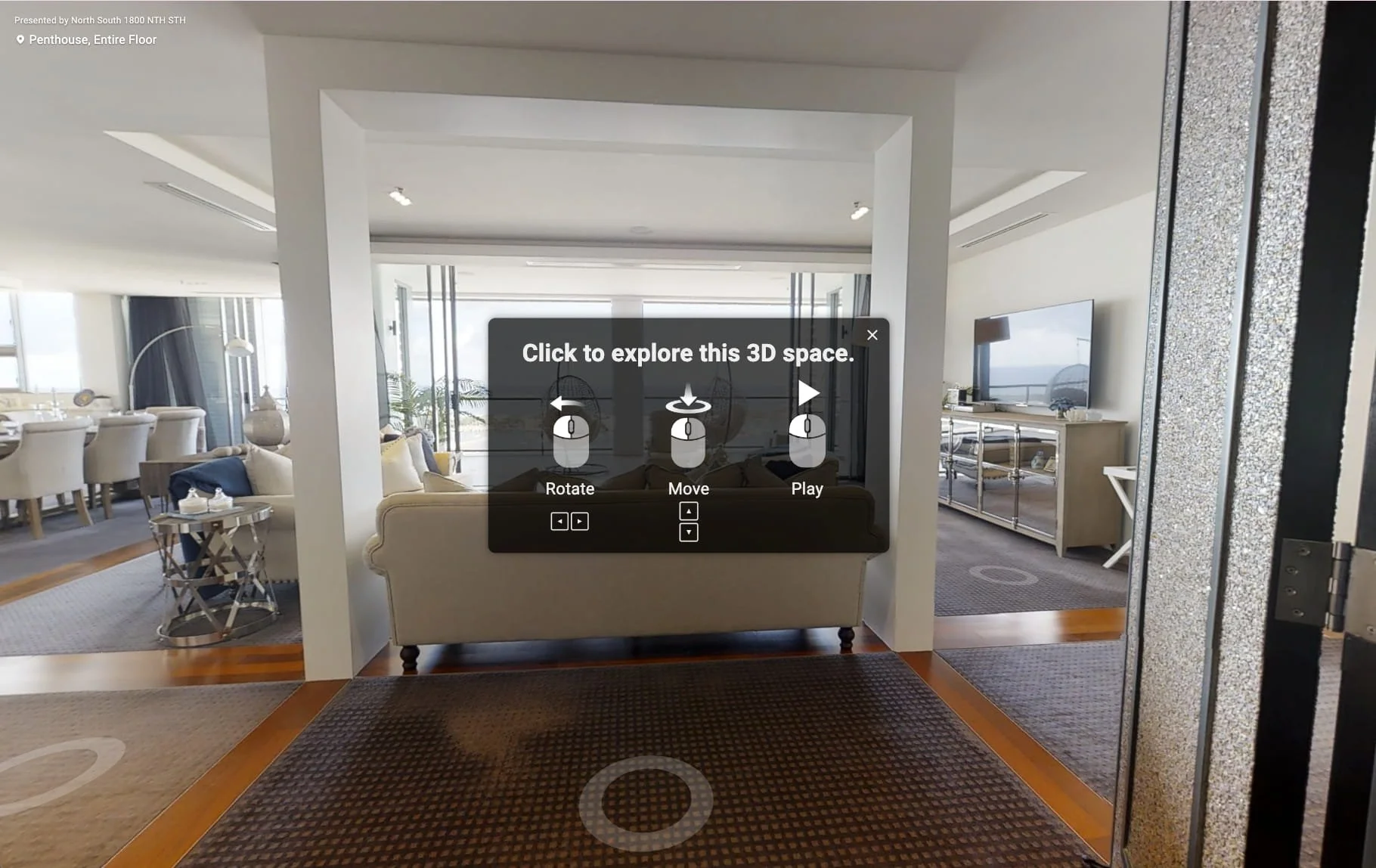 303/105 Scarborough St, Penthouse, Southport 3D Tour