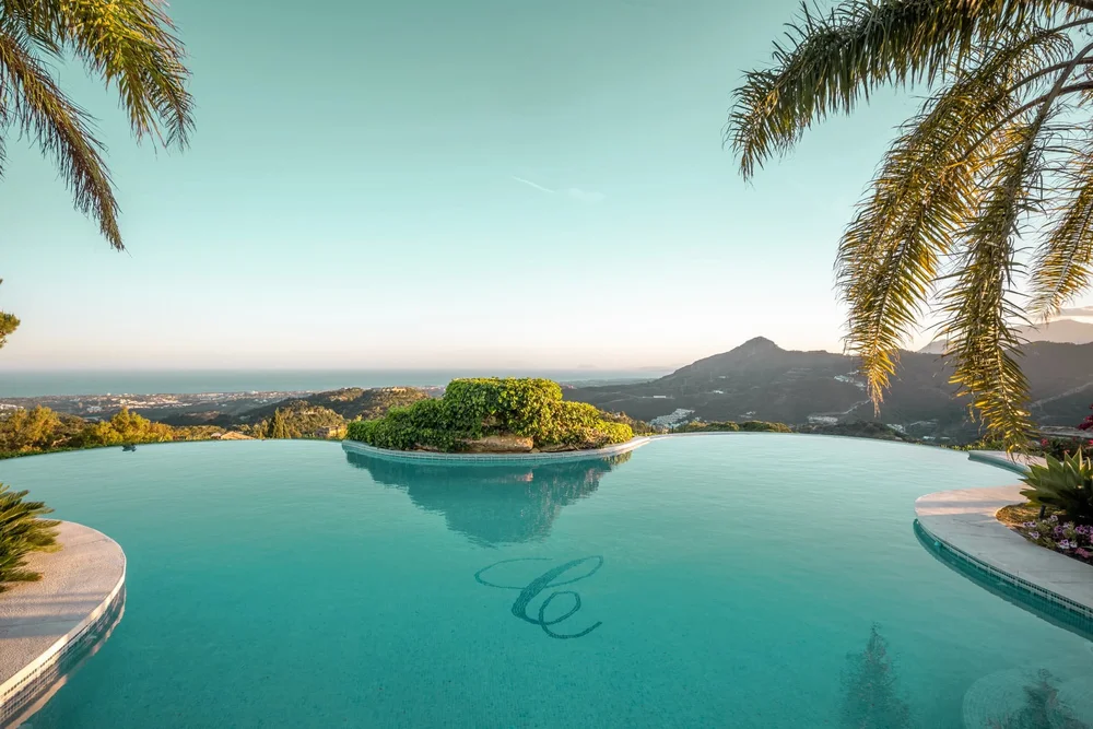 Pool at a luxury villa in La Zagaleta, Marbella, Spain