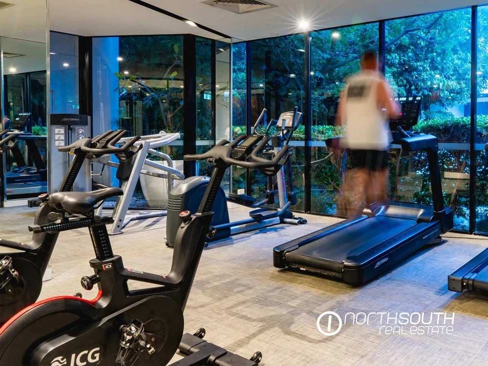 Fully equipped gym at Waterpoint – properties for sale Gold Coast