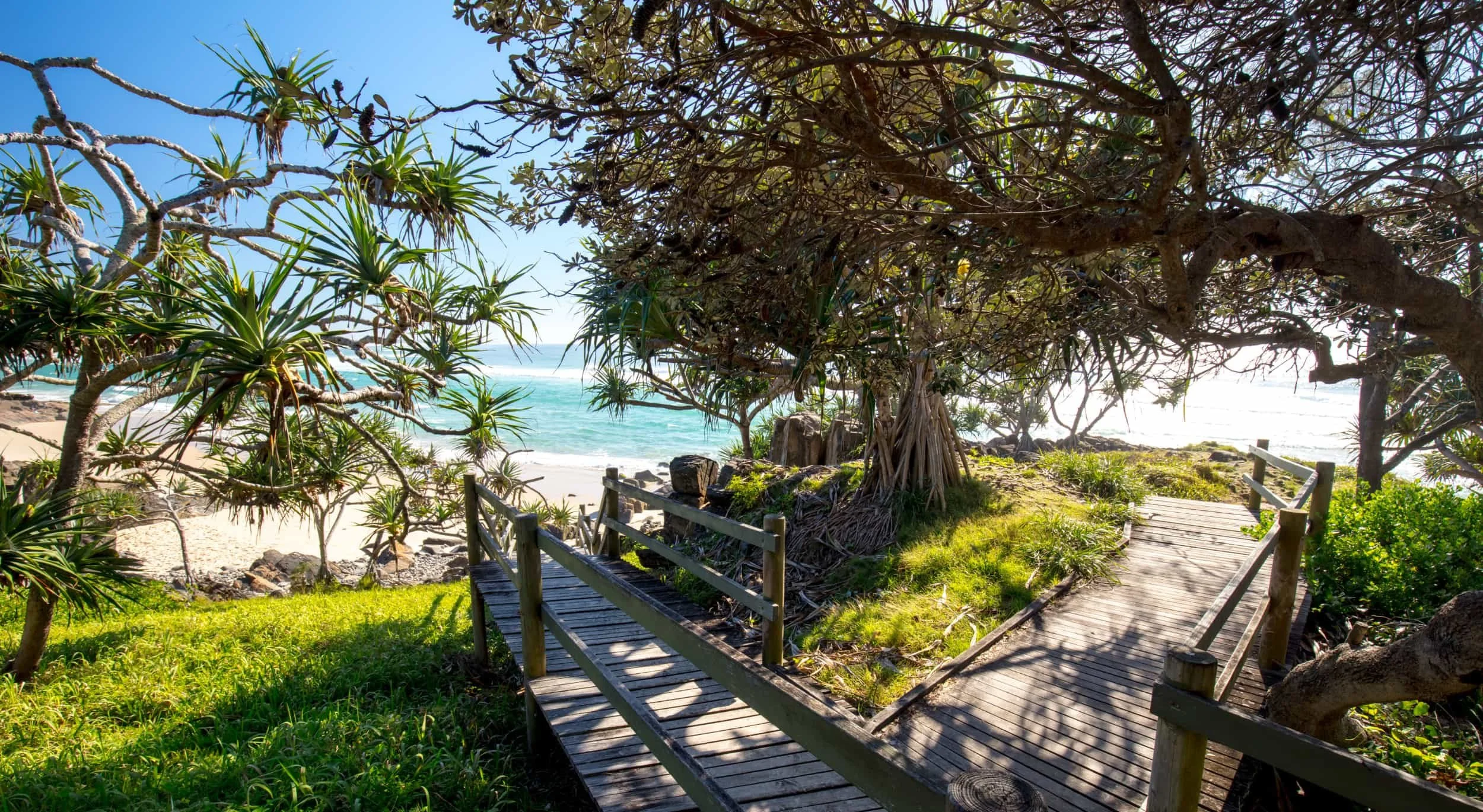 Beach access steps at Cabarita Beach on the Tweed Coast, NSW