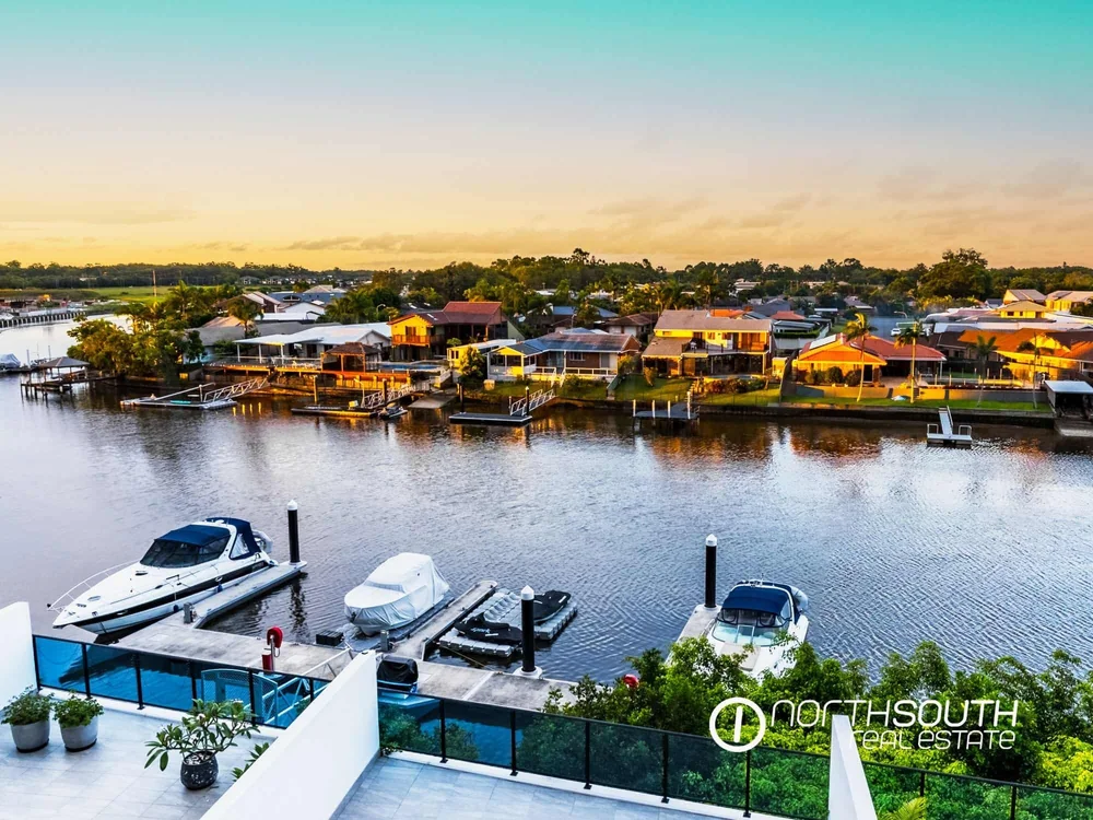 Boats on the water, Waterpoint outlook – properties for sale Gold Coast