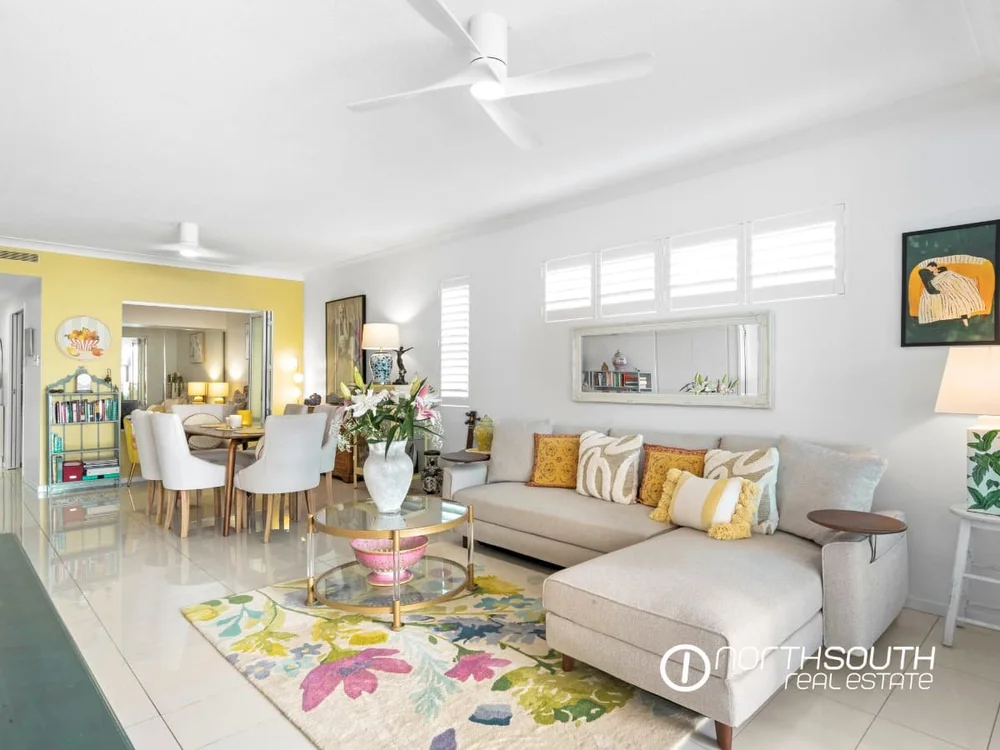 Natural light into the living area at 301 41 Harbour Town Drive Biggera Waters