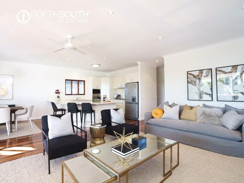Brisbane house lounge room prepared for rent, showcasing a clean and well-presented investment property