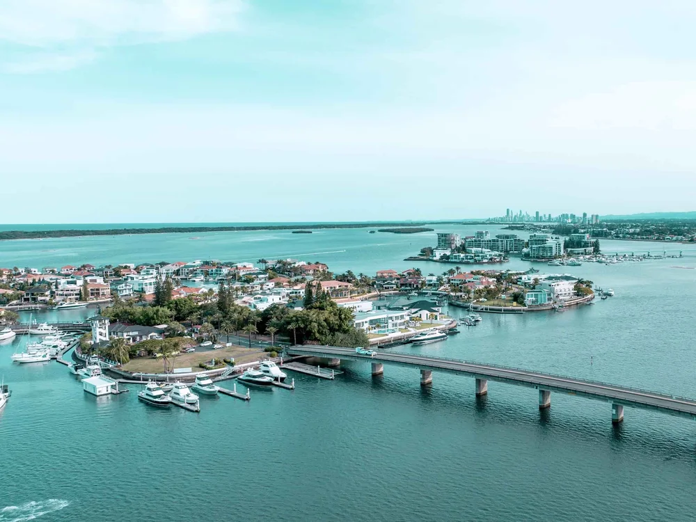 Entrance bridge on Sovereign Mile leading to Sovereign Islands Gold Coast properties for sale