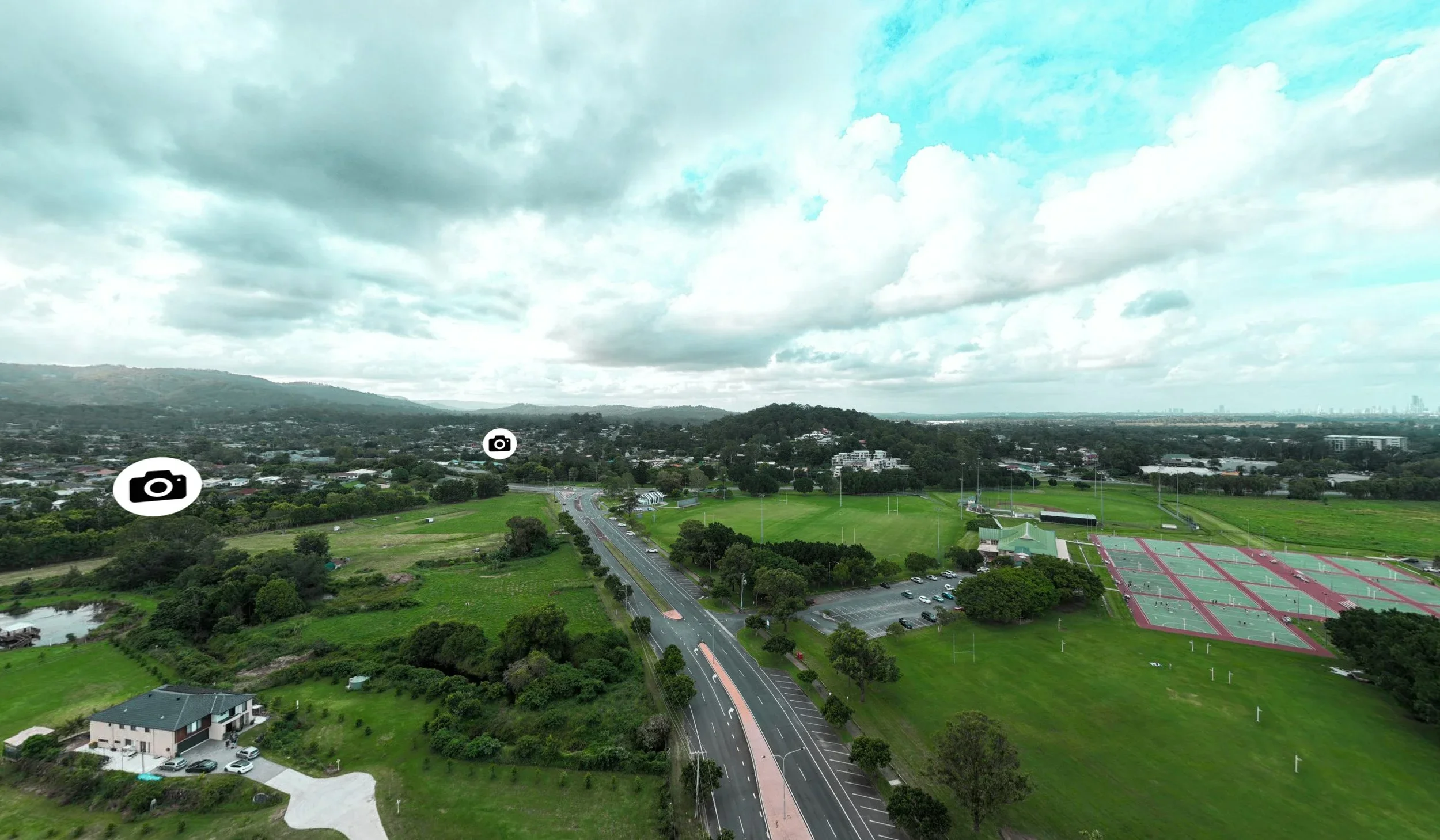 Mudgeeraba Acreage 360 Aerial View