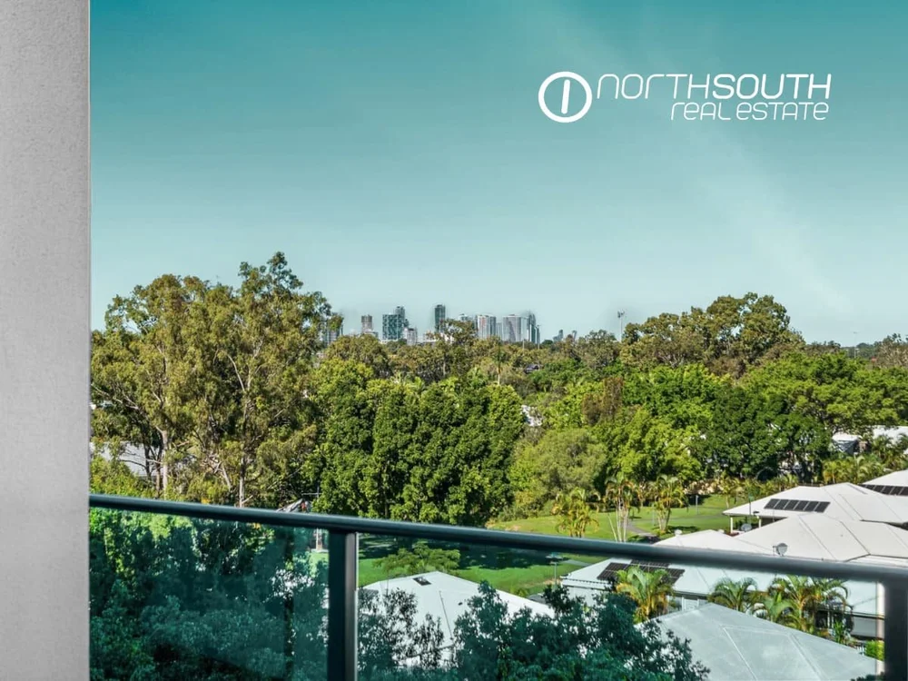 Green outlook and Gold Coast skyline views from apartment 3409, Waterpoint Residences
