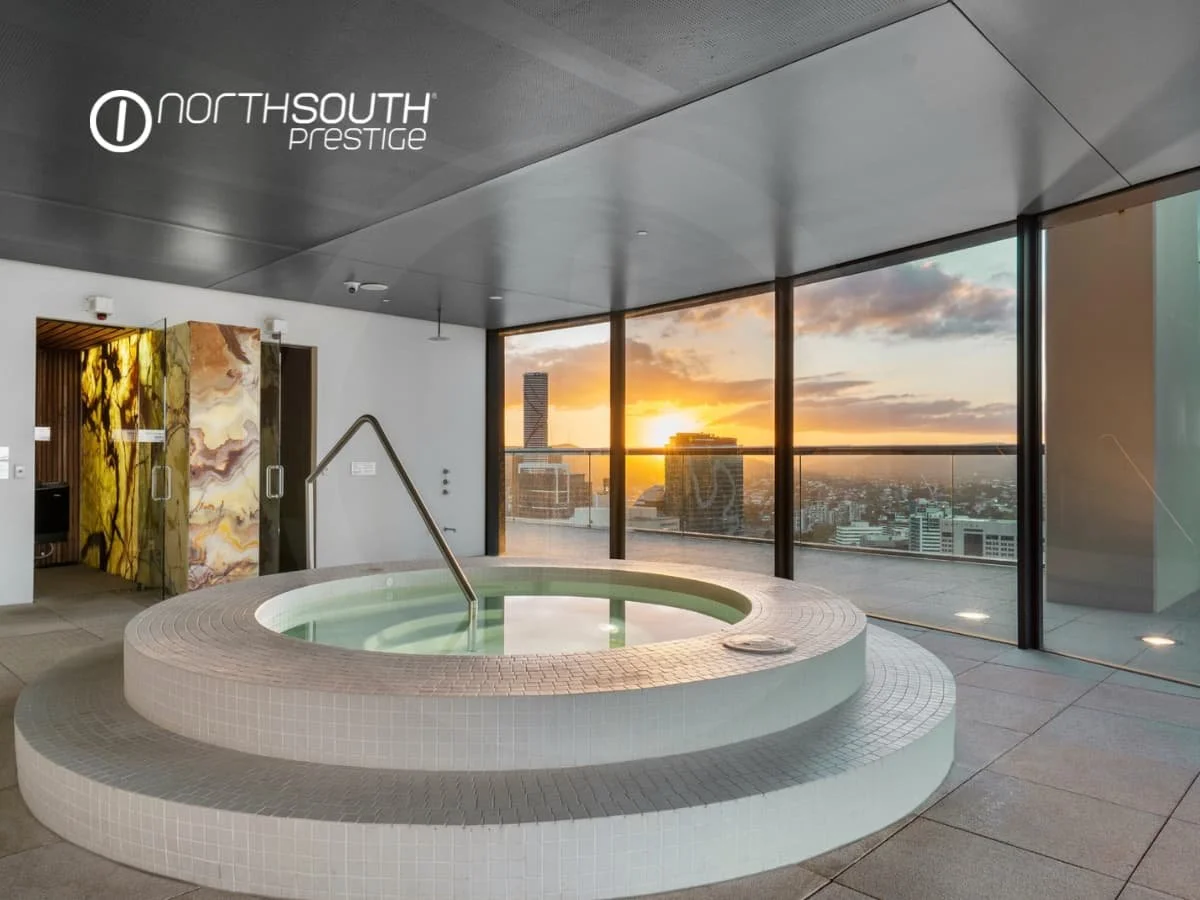Recreational Facilities Level 39 Spa with sunset views – Brisbane properties for sale Riparian Plaza apartment 4903 