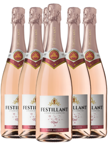 Festillant Sans Alcool, Rose - Bundle of 6 (Alcohol Free) — Quality Wines  Singapore