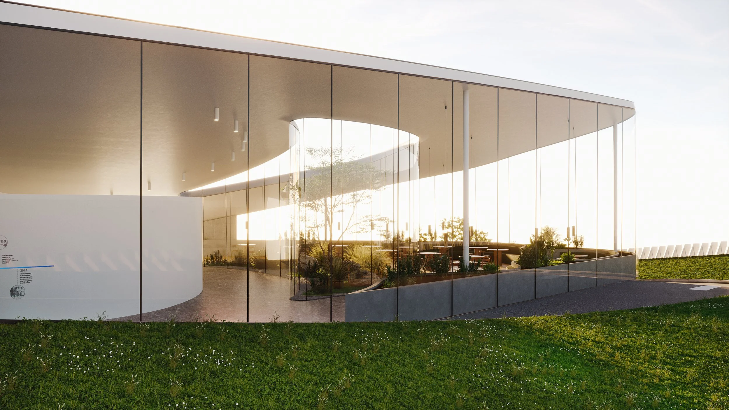  
 Experience center /Design by Duccio Grassi Architects  
 