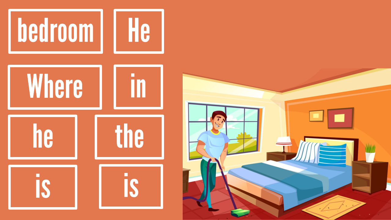 Prepositions of Place Unscramble The Words To Make A Sentence — Premade ESL Games