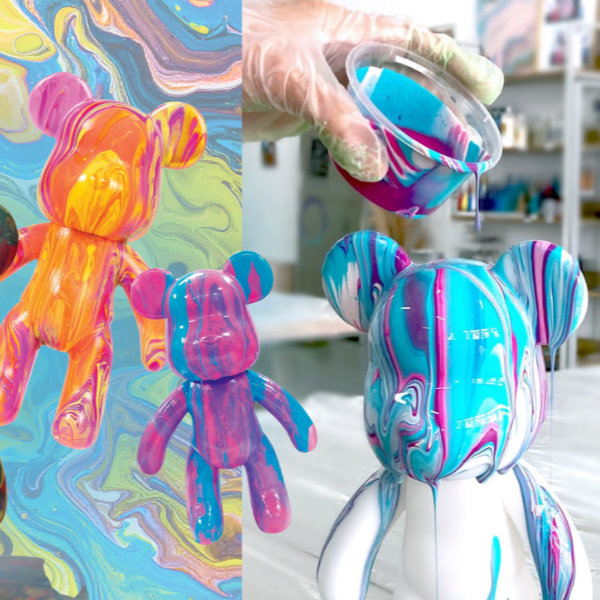 Bear Paint Pouring