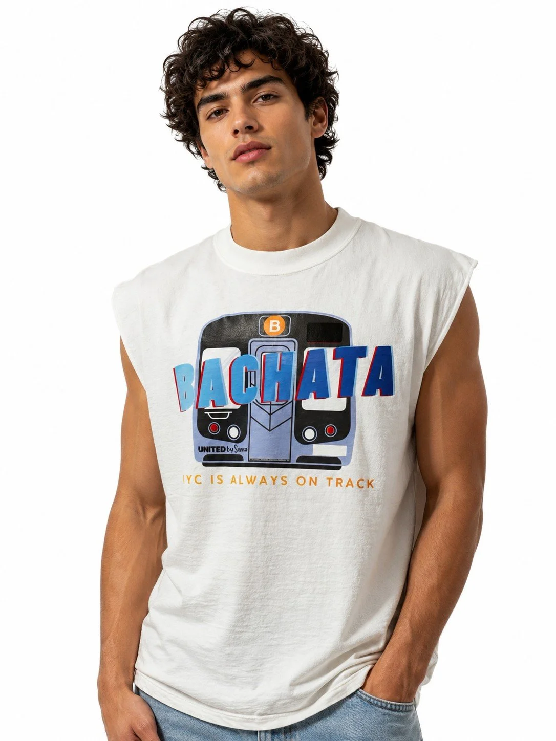 NYC on track Bachata Heavyweight muscle tank