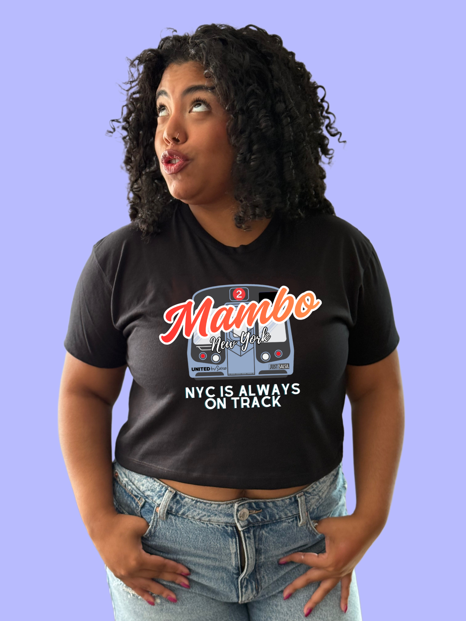 NYC on track crop top