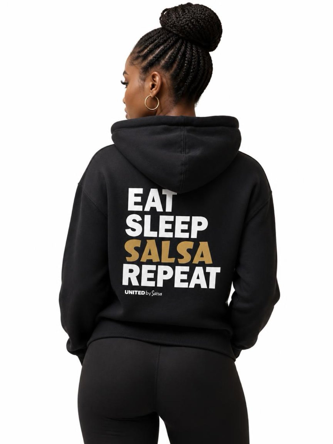 eat sleep SALSA repeat ZIPPER HOODIE