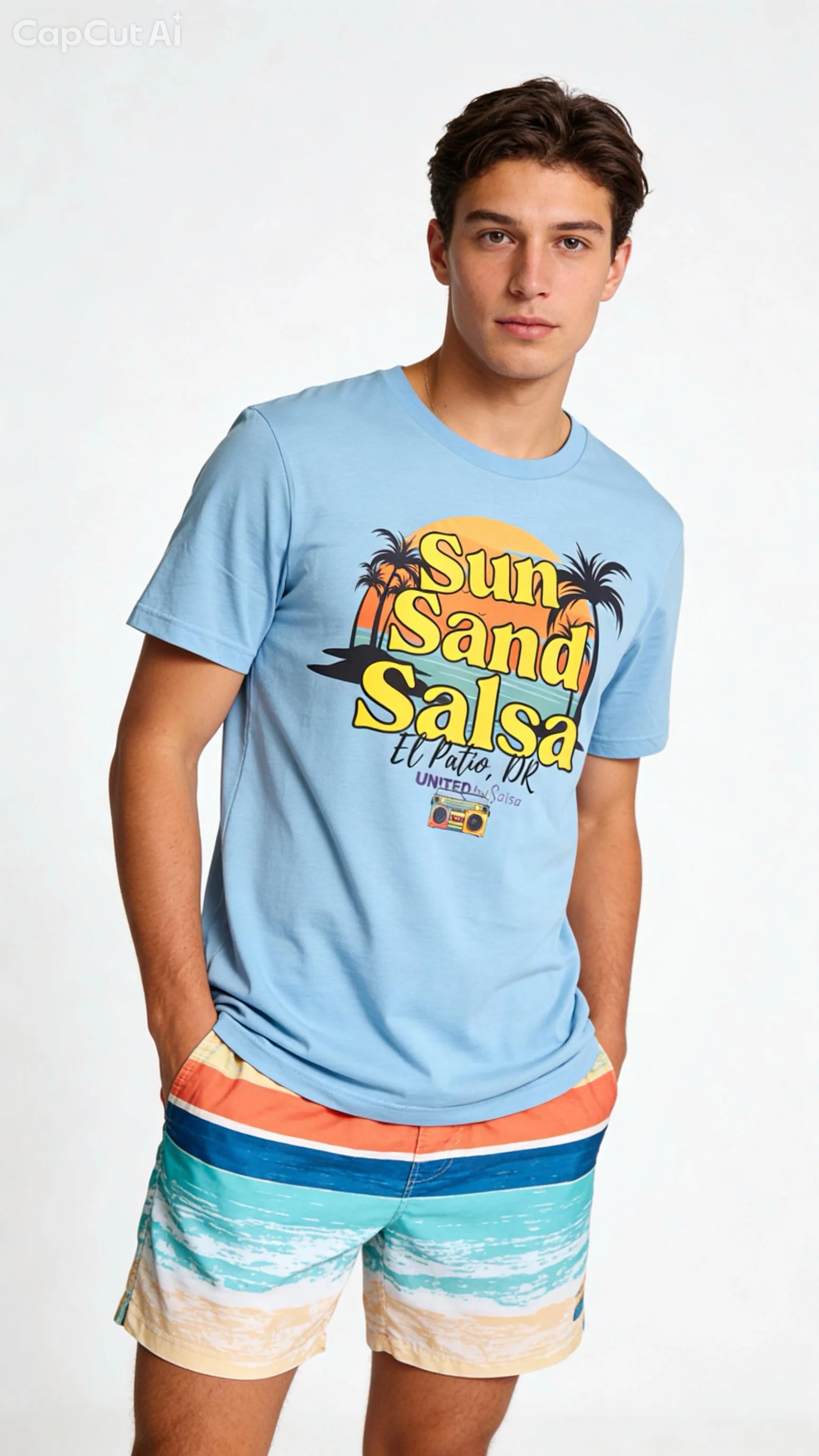 SUN SAND & SALSA Mens crewneck