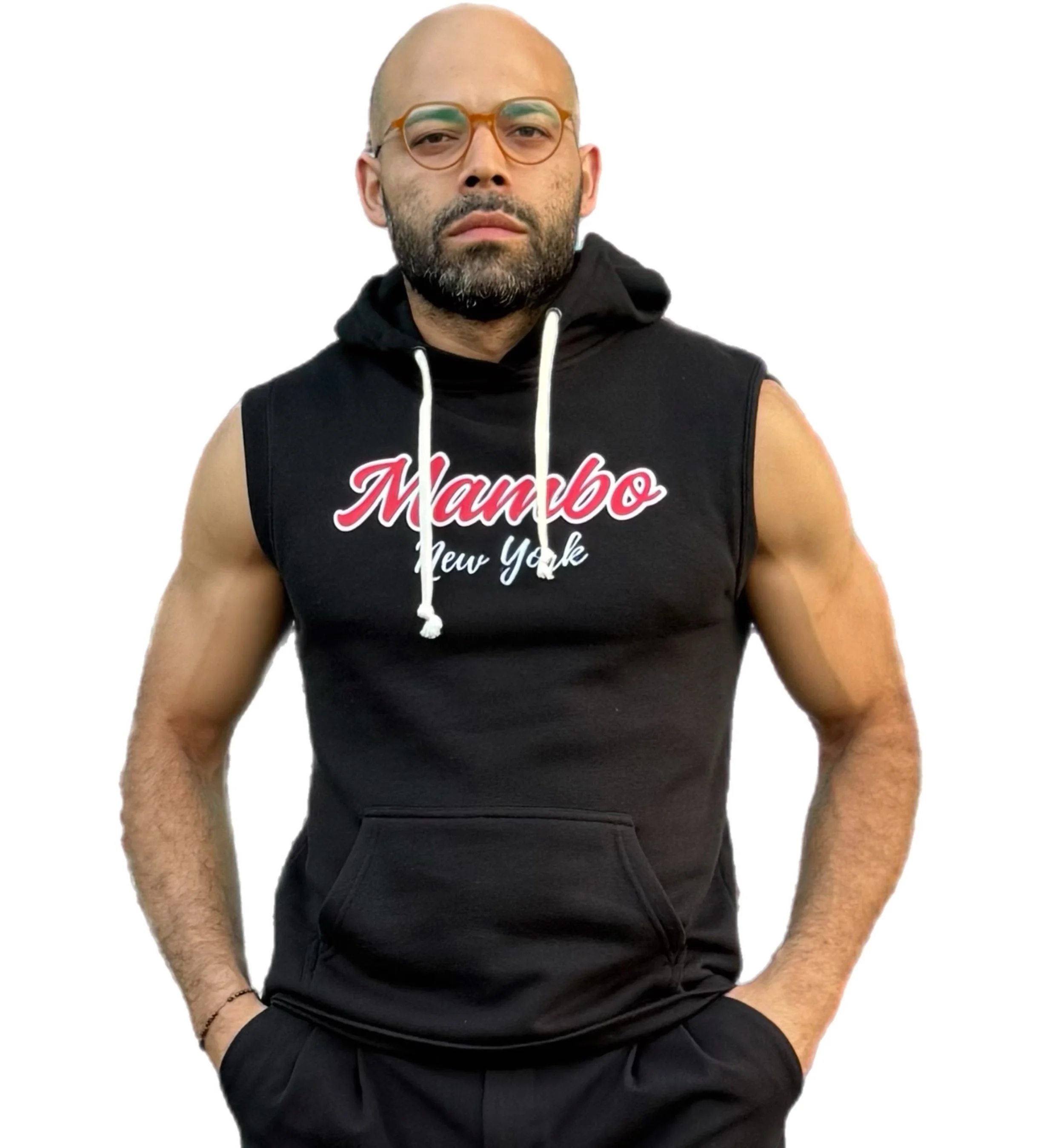 MAMBO on 2 FLEECE cropped hoodie
