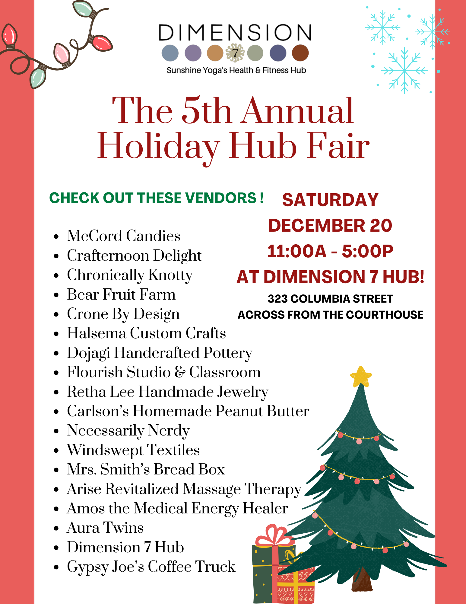 Dimension 7’s 5th Annual Holiday Hub Fair