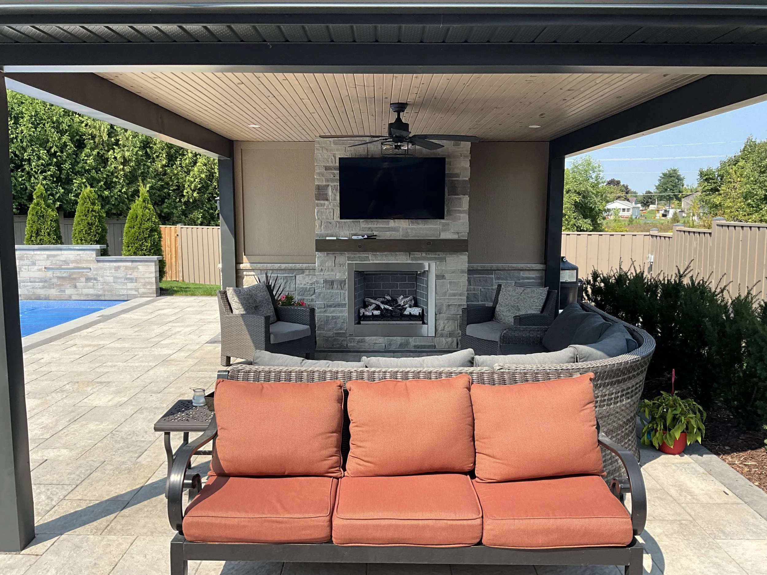 Outdoor gas Fireplace 