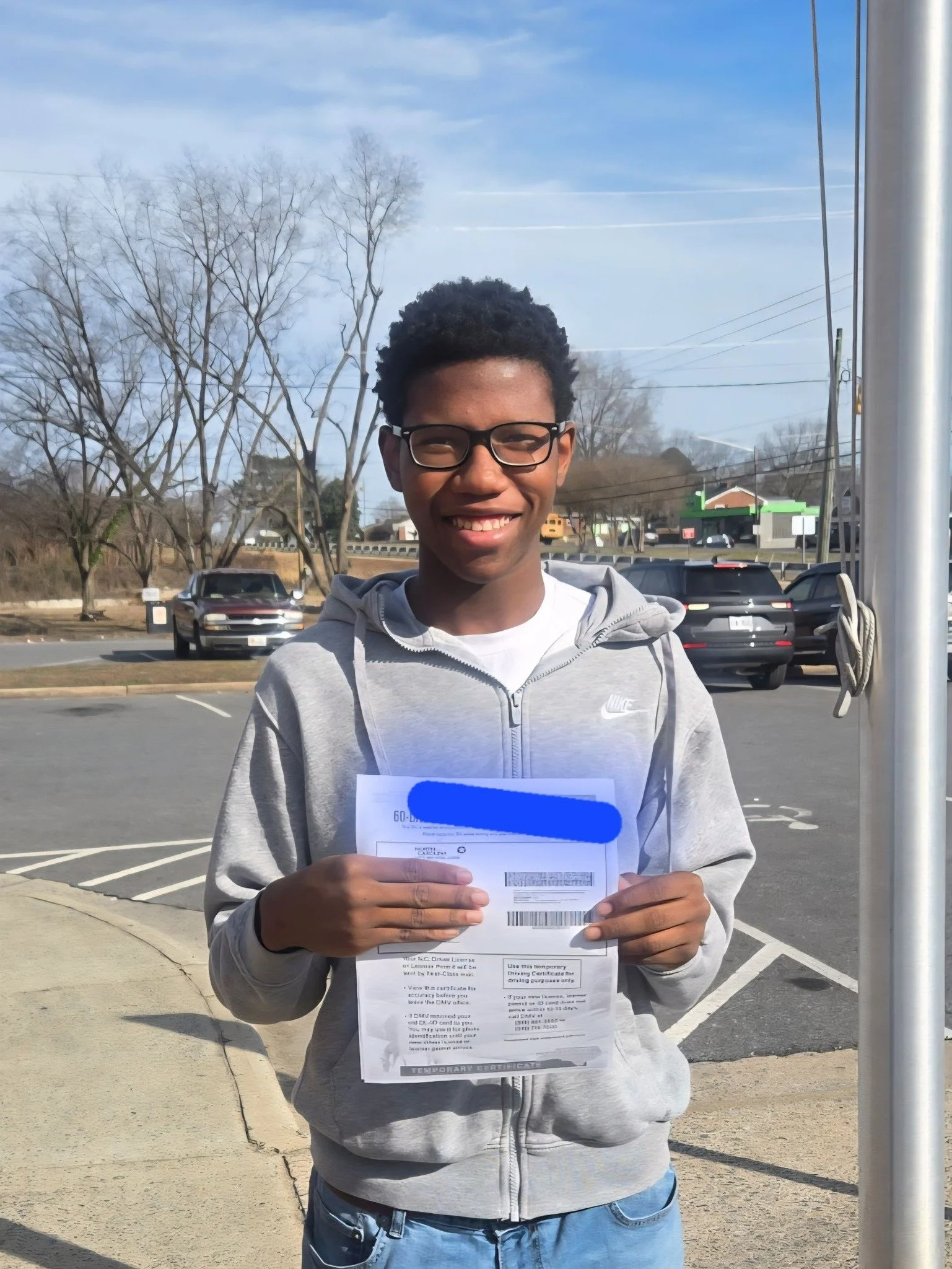 Shout out to my oldedt son Jr for passing his road test today. Legal license holder and ready to hit that road.