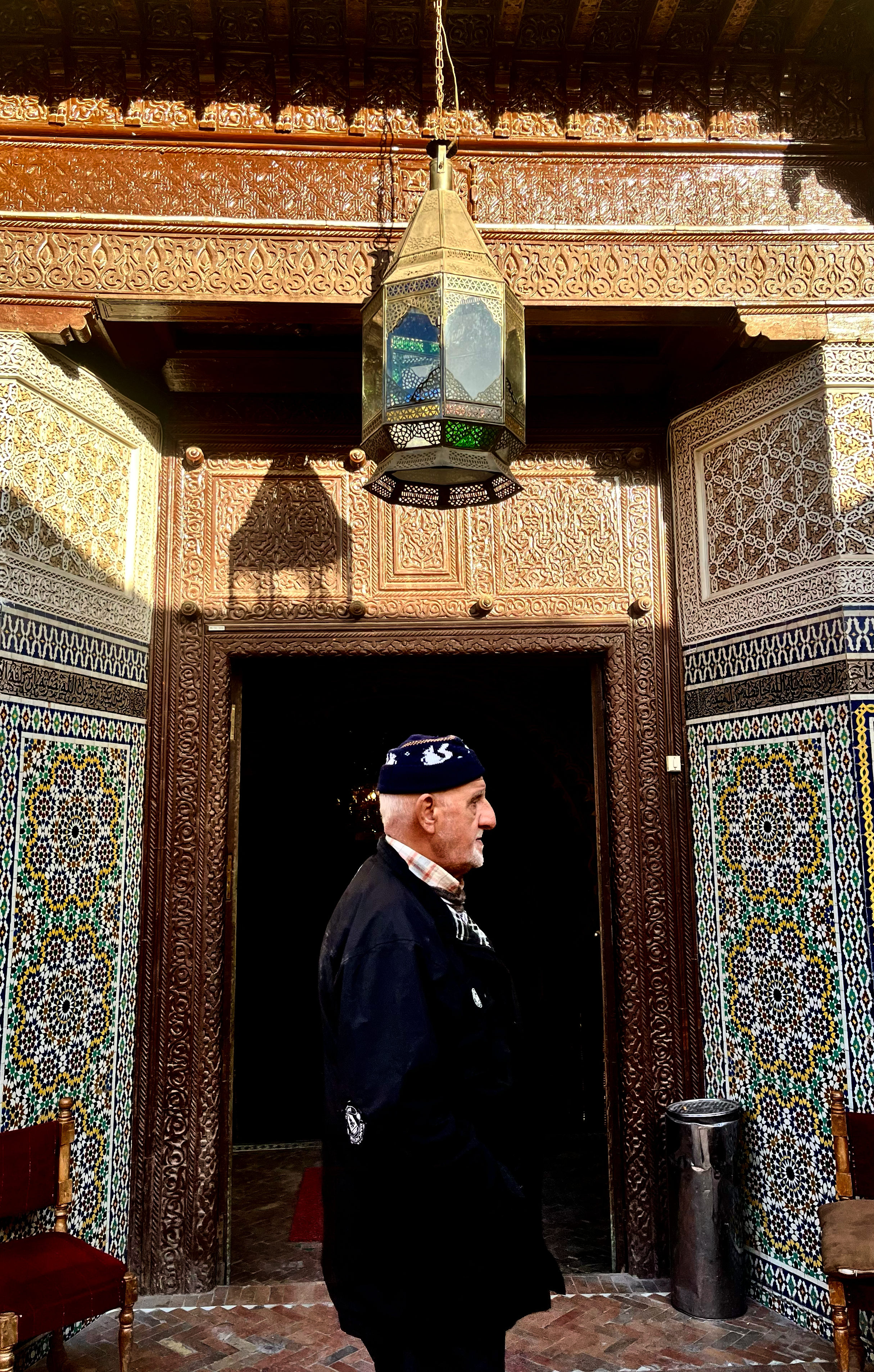It was oddly satisfying to capture this man standing in front of his own house. Morocco, 2023