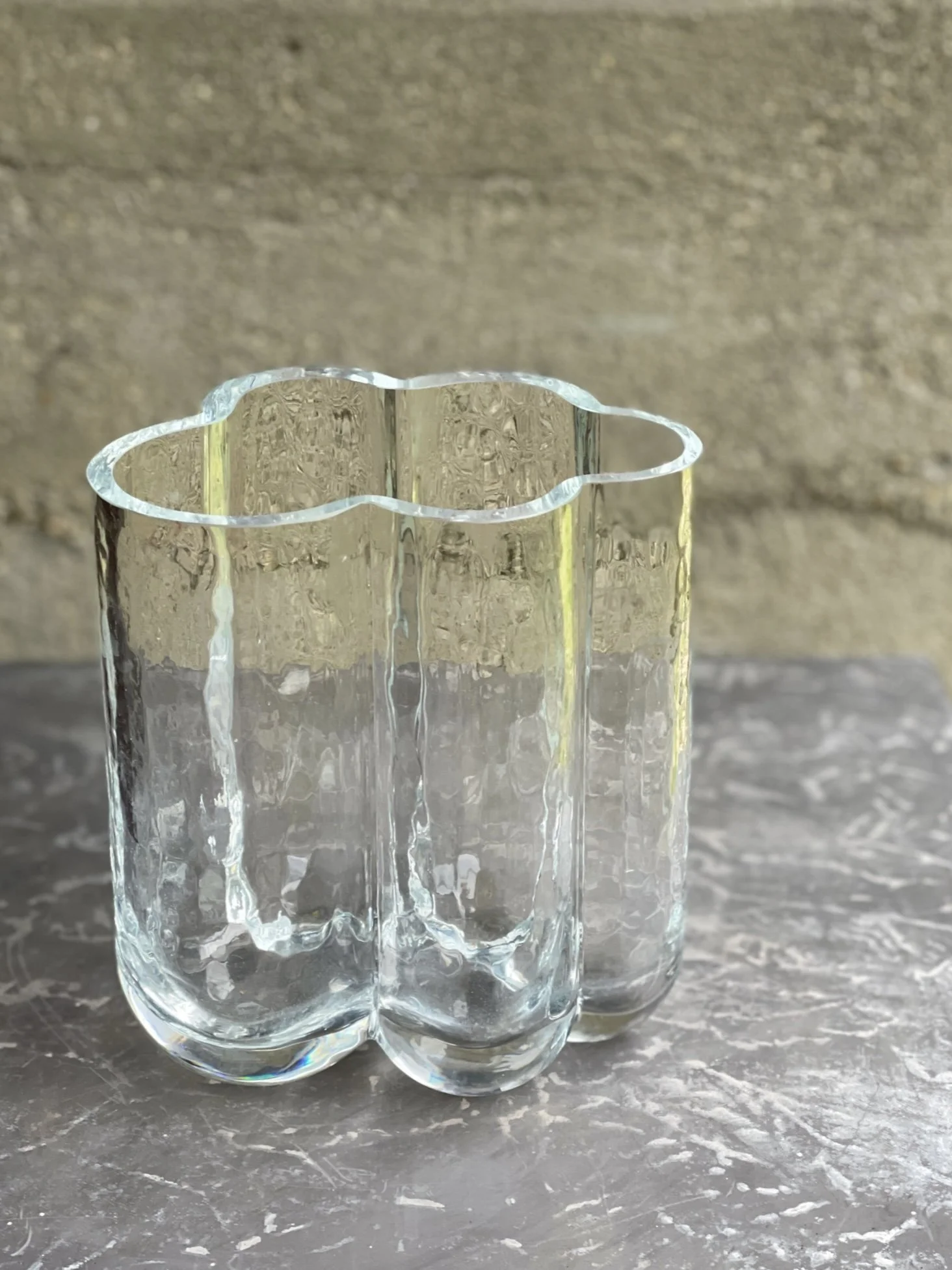 CURATED AND SOURCED BY WILDCRAFT MODERN - Modernist Crystal Cloud Vase