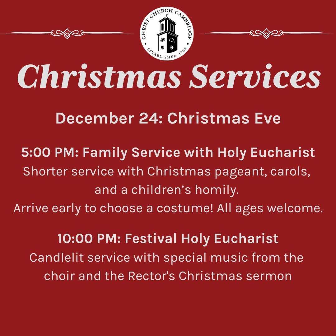Please join us at our Christmas Services! All are welcome!