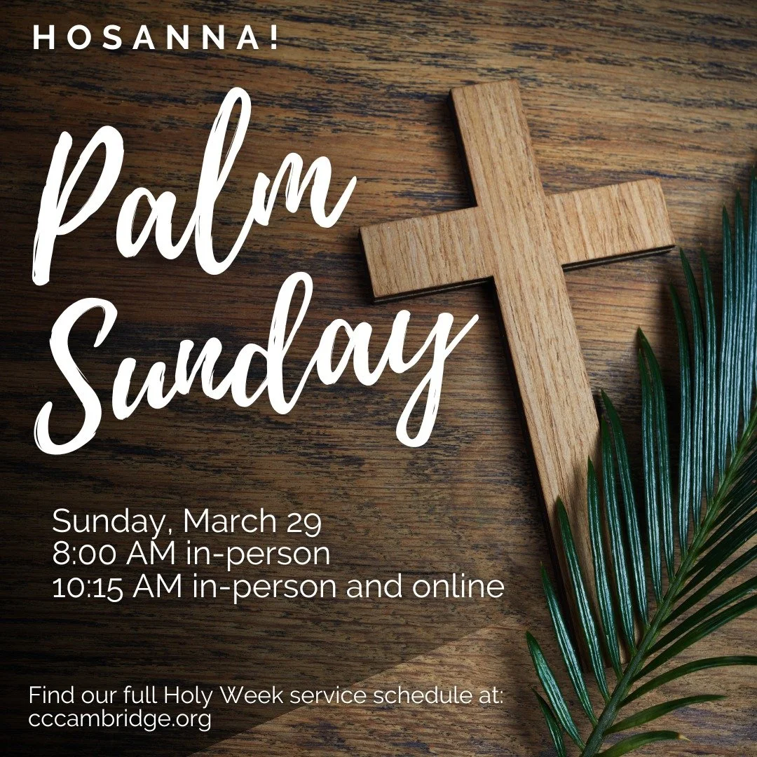 We are less than two weeks away from the start of Holy Week. 

Beginning with Palm Sunday, we will have our services at both 8:00 AM &amp; 10:15AM, followed by Social Hour in the Parish Hall. 

Social hour will include our annual tradition of serving