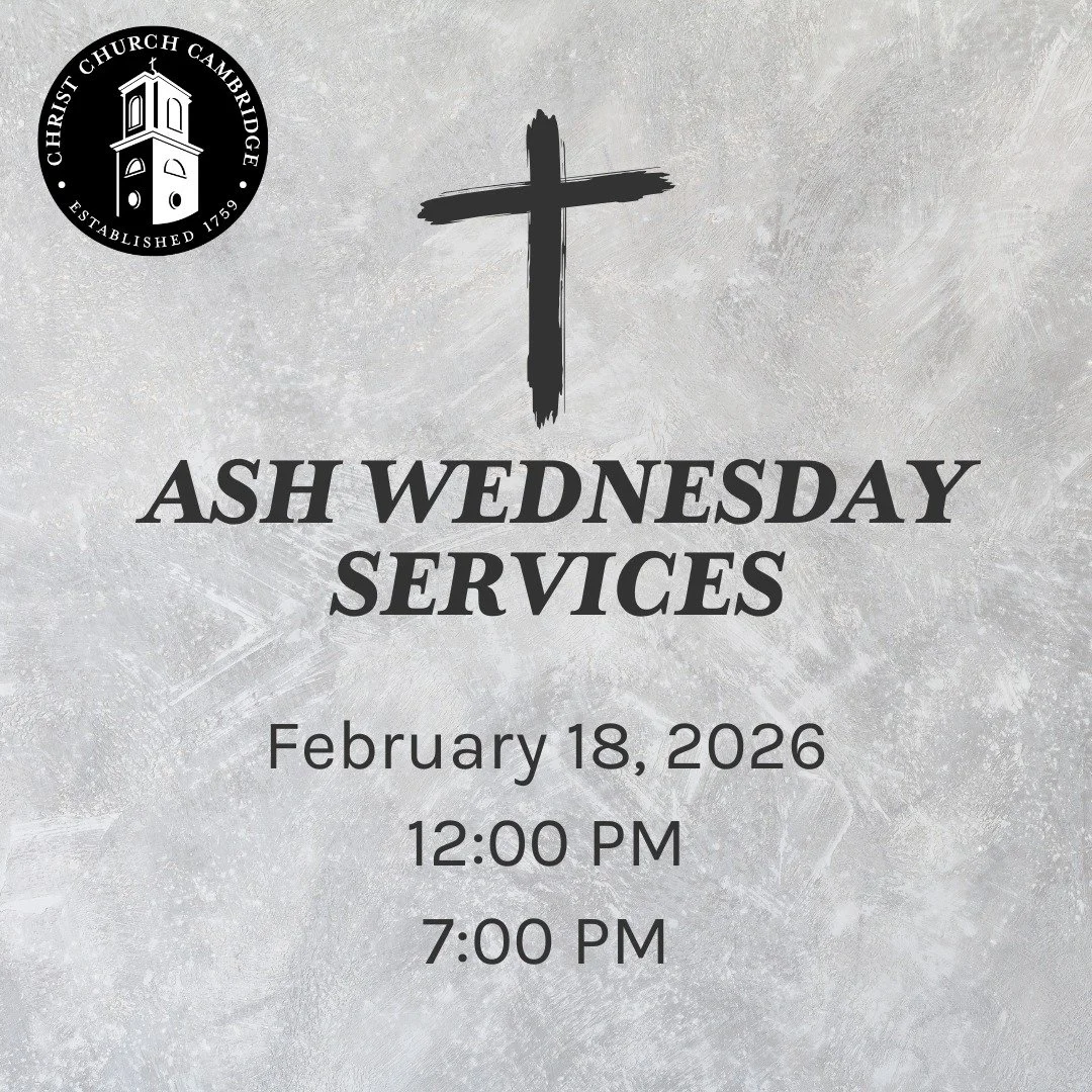 Ash Wednesday marks the beginning of Lent. Join us for our services today in-person at 12:00 PM and in-person and online at 7:00 PM. 

For more information visit cccambridge.org