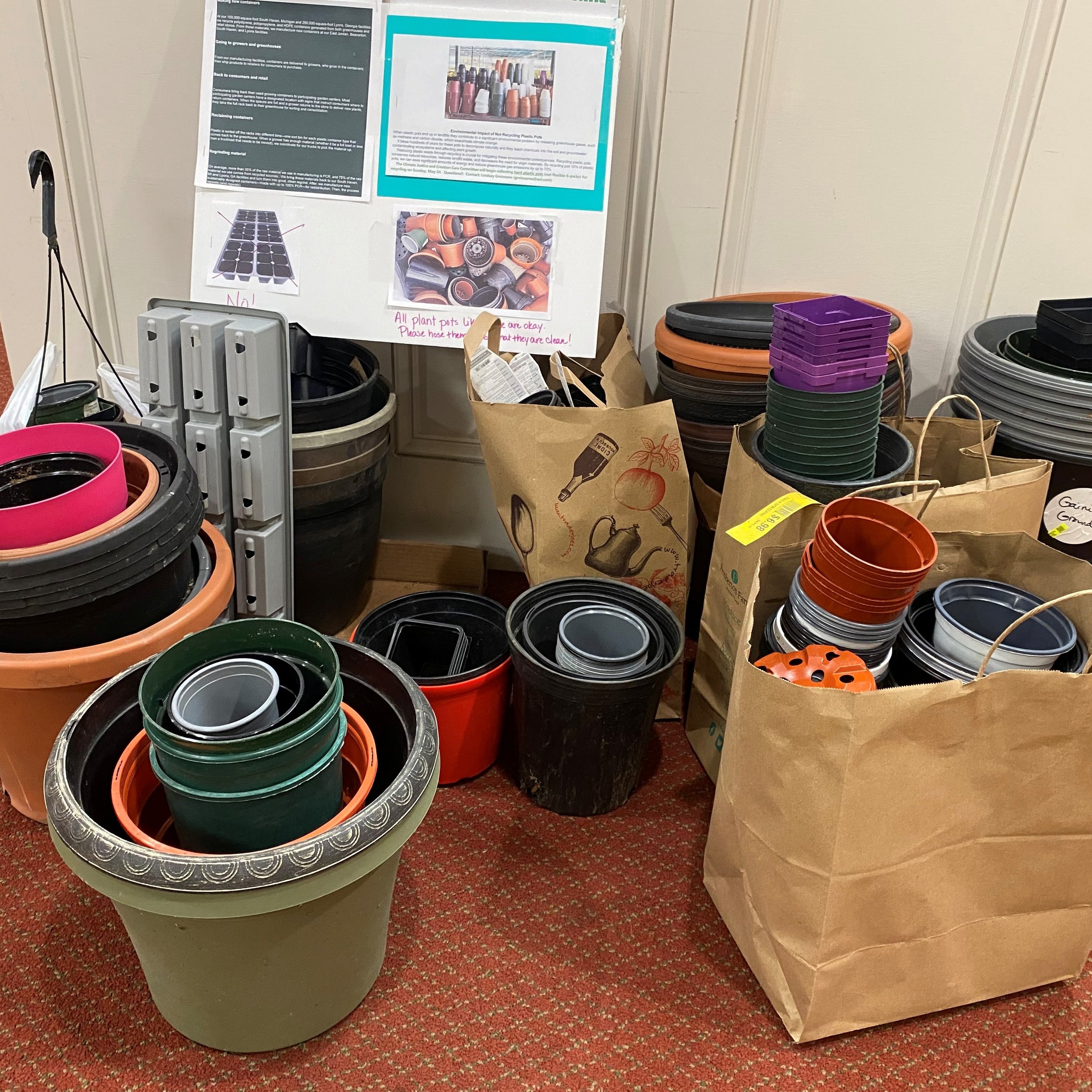 Thanks for participating in the pot drive! We are grateful for the car load of pots that we collected. Continuing on the theme of diverting waste from landfills and reducing plastics in our lives, we want to share resources to inspire us all to parti